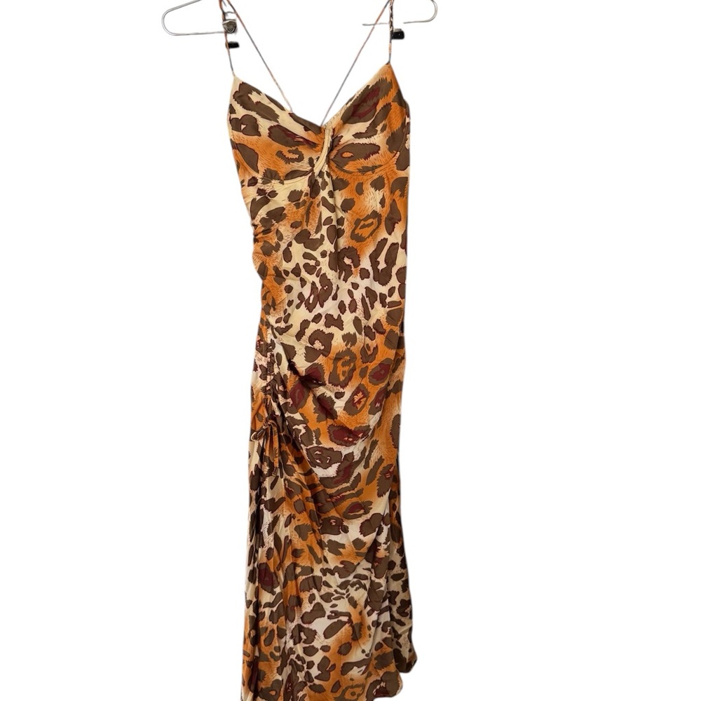Leopard Print Slip Dress